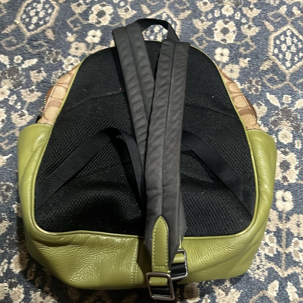 Coach Tan Backpack with Signature Monogram - Picture 8 of 12
